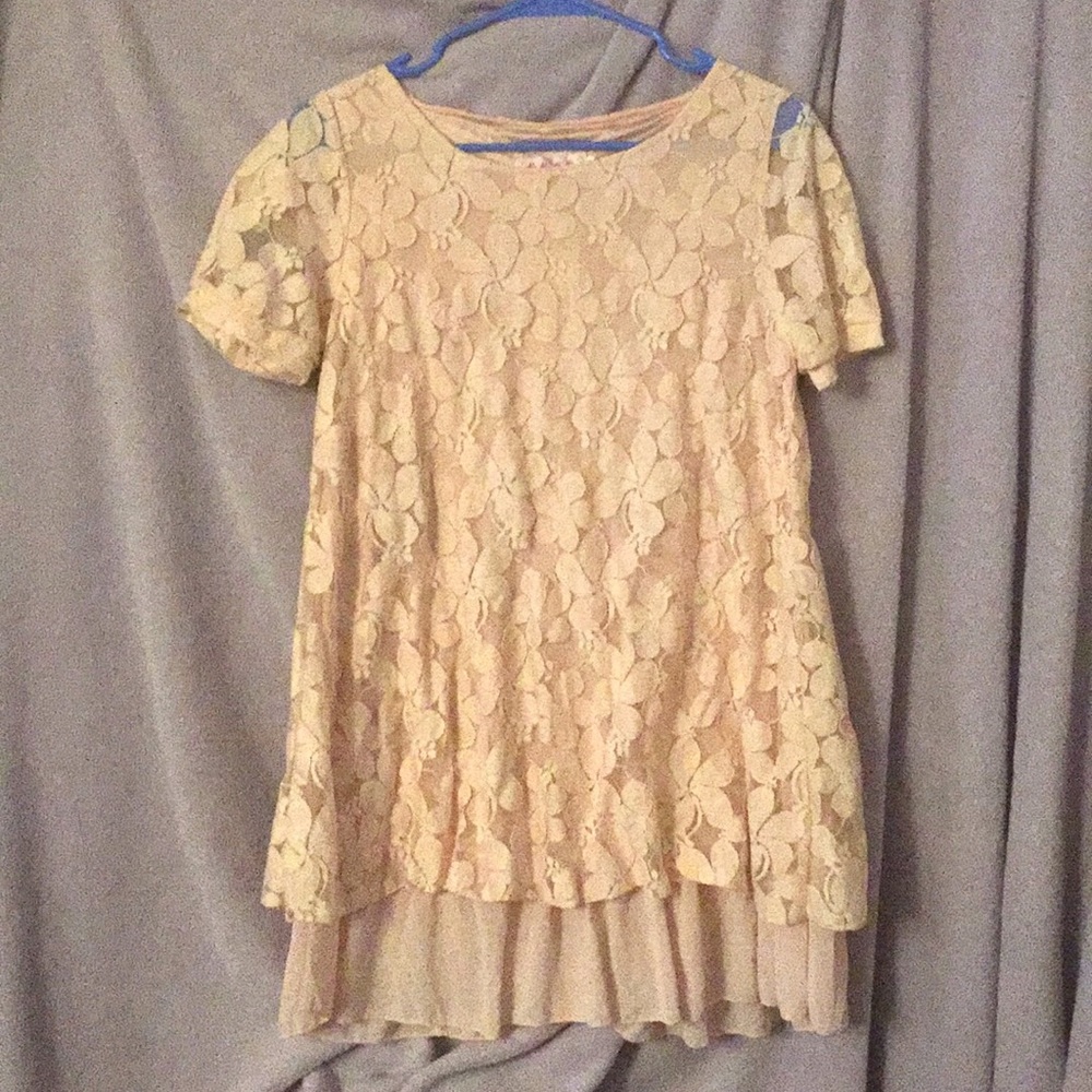 Peach Maternity Dress